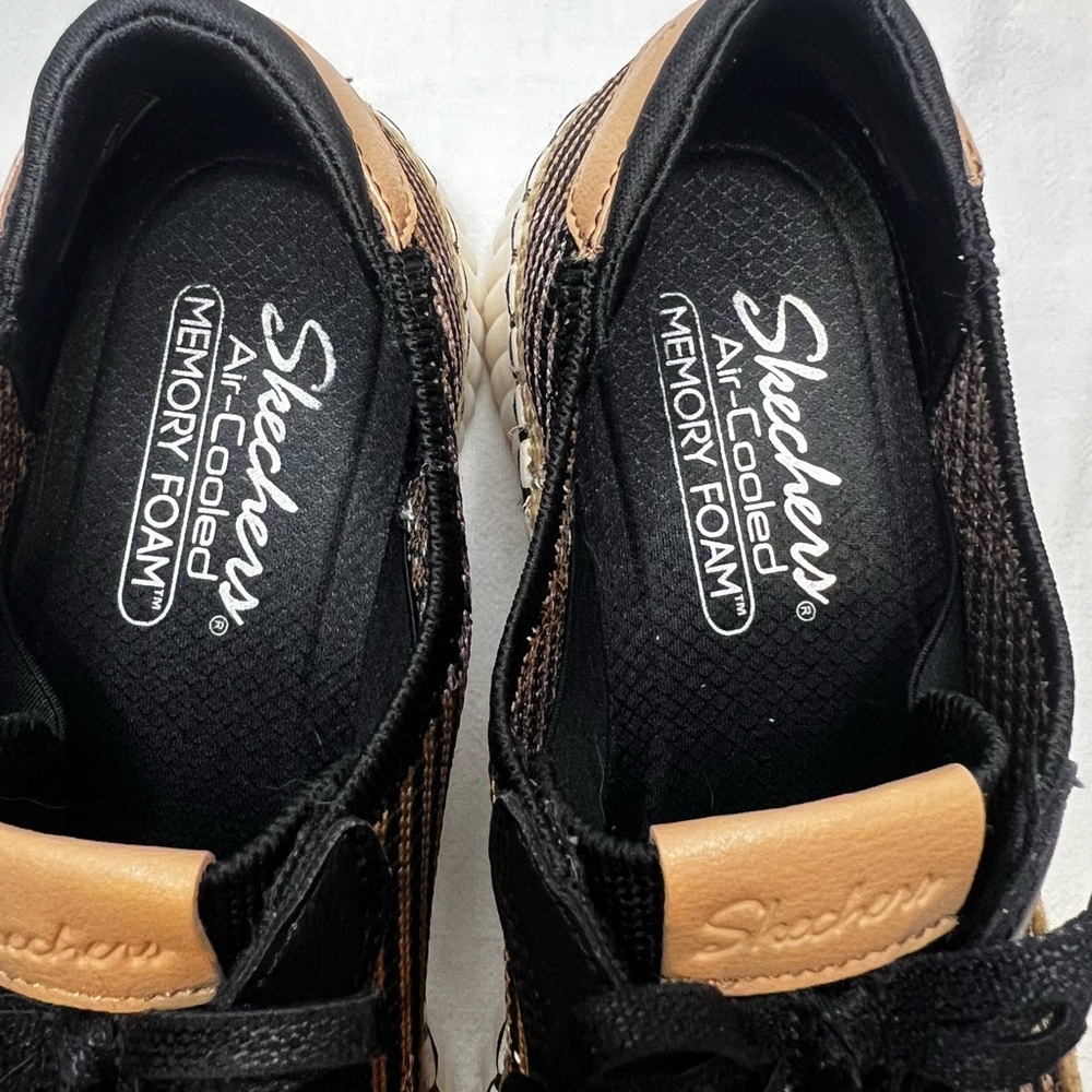 Skechers Women's Wilshire Blvd Washable Vegan Sneakers Black size 9 - Picture 6 of 9